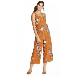 Mustard‎ Floral Jumpsuit